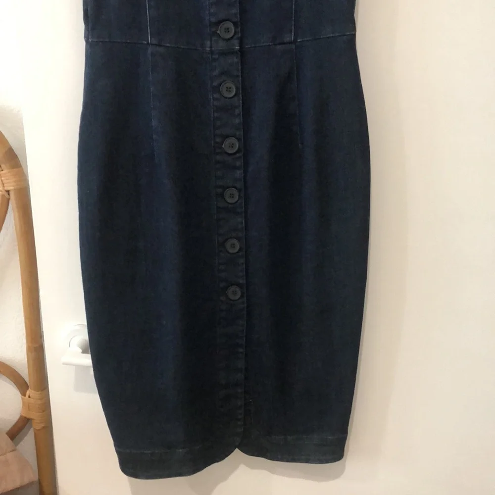Country Road denim button front dress - Picture 5 of 11